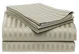 600-Thread-Count Stripe King Sheet Set, Sage