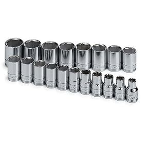 SK 1959 19 Piece 1 2-Inch Drive 6 Point 10-Millimeter to 28-Millimeter Socket Set by SK Hand Tool