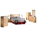 Natural Maple and Chrome Bedroom Furniture Collection