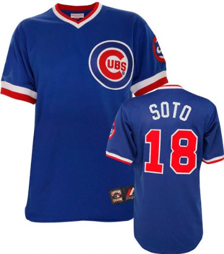 Geovany Soto Blue Majestic Cooperstown Replica Chicago Cubs Jersey