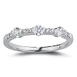 .43ctw Round Diamond Bezel Set 14k White Gold Ring (SI1/2, H-I)