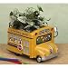 Adorable School Bus Planter Great Gift For Teachers, School Bus Drivers,Home Decor