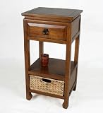 Review Privilege  / Privilege 24093-CB 1 Basket 1 Drawer Stand - Country Brown