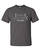 I Before E, Except After C. That's Weird Funny Grammar T Shirt S Charcoal