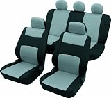 Zoom Produkt-Bild: Cartrend 60212 Sitzbezug Komplett-Set "Colori" AIR MESH, silber, mit Dokunaht