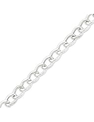Sterling Silver Hollow Cable Chain - 18 Inch