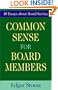 Common Sense for Board Members
