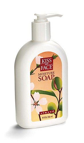 Kiss My Face Almond Liquid Moisture Soap, 9-Ounce Pumps (Pack of 6) by Kiss My Face