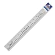 12/30Cm Flat Flexible Safe-T Ruler, U.S. Standard Inch/Metric Calibrations
