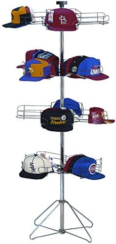 Marvolus 164-4C-SIL Cap-A-Rama Floor Rack [Silver Finish]