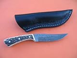SALE NOW ON - Stunning Custom Made Damascus Hunting Knife - Stag Antler Handle