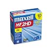 3.5" Diskettes, IBM-Formatted, DS/HD, 10/box