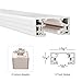 WAC Lighting HI-PWR-WT H Track Power Feedable I Connector, White 0.73x4.13x1.46