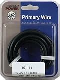 COLEMAN CABLE 10-1-11 PRIMARY WIRE,10 GAUGE BLACK