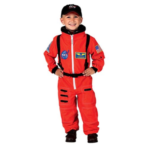 Junior Astronaut Suit Orange Child Costume