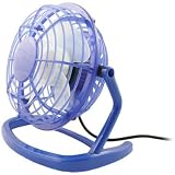 GreyMobiles BLUE USB Retro Desk Fan With MAINS ADAPTORby GreyMobiles