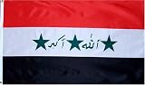 Iraq National Country Flag - 3 foot by 5 foot Polyester (New)
