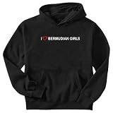 Sweatshirt Black  I Love Bermudian Girls  Bermuda Country