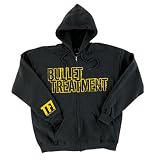 BULLET TREATMENT - Logo - Black Zip Up Hoodie