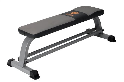Apex SB661 Deluxe Flat Bench with Dumbbell Rack