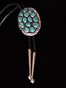 Gorgeous Silver and Turquoise Bolo Tie