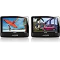 Philips PD9016/05 Dual 9 inch Portable DVD Player with 2 Independent Screens, Car Adapter and Mounting Strap