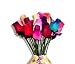 One Dozen Assorted Wooden Roses