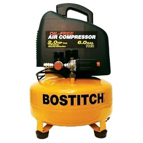 Factory-Reconditioned Bostitch U/CAP2060P 10.5 Amp 2 Horsepower 6 Gallon Oil-Free Pancake Compressor