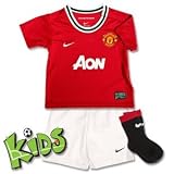 Manchester United Home Boys Football Kit 2011-12