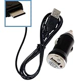 Car Charger + USB Charging Cable for Samsung Alias SCH-U740 U-740