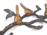 BIRD Birds on BRANCH wall hook coat HAT RACK STORAGE