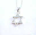 Star of David Sterling Silver Necklace