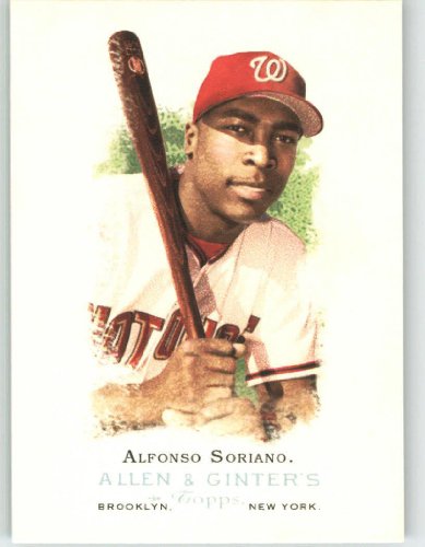 2006 Topps Allen & Ginter #101 Alfonso Soriano Washington Nationals Baseball Card