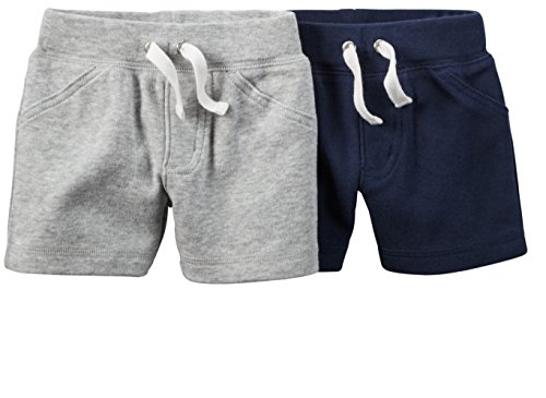 Carter's Baby Boys 2 Pack Soft Cotton Shorts