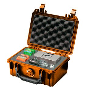 Pelican 1120 Case with Foam for Camera (Orange)