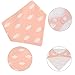 ilovebaby Baby Gift Set with 4 Unisex Bandana Made of Absorbent Cotton Cute Baby Accessories Baby Bibs ，Drool Bibs with 1 Pacifier Clip & 1 Bottle Strap Baby Bibs ，Drool Bibs