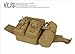 Outdoor Jungle Hiking Cycling Bike Camping Fanny Waist Pack Pouch Hip Belt Bag Tactical Pocket (Brown)