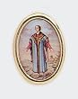 Gold Plated Religious Lapel Pin - Saint Timothy