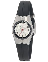 Armitron Unisex 25-6355SIL Black and Silver-Tone Easy to Read Sport Watch