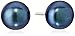 Amazon Collection Sterling Silver Freshwater Cultured Pearl Button Stud Earrings (6.5-7mm)