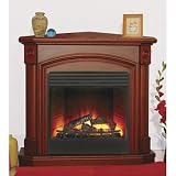 ProCom 5000 BTU Electric Fireplace - 24in. Corner, Coffee Glaze by ProCom