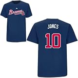 Chipper Jones Atlanta Braves Player Shirt By Majestic