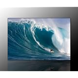 Wandbild xxl (Wave 40x60cm) Deko Bild auf Leinwand. Ausf�hrung sch�ner Kunstdruck auf echter Leinwand und Keilrahmen. Bild Motiv (Welle Meer surfen blau wei�) Made in Germanyvon "Nix-Art Wandbilder"