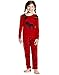 Leveret Christmas 2 Piece Pajama Cotton Top & Fleece Pants (Size 2-14)