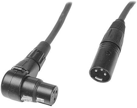 Pro Co Sound MasterMike XLR Male to XLR Angled Female Lo-z Microphone Cable, 25'