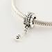 925 Sterling Silver Ring Shape Dangle with Letter 