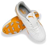 プーマ（puma） デルムンド ワイド GCi JR ホワイト×オレンジ　プーマ サッカースパイク