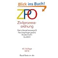 Zivilproze�ordnung mit Einf�hrungsgesetz, Gerichtsverfassungsgesetz (Auszug), Rechtspflegergesetz, Gerichtskostengesetz (Auszug)