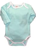Long Sleeve Solid Color Onezie Bodysuit with White Trim by Zutano