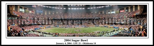 Louisiana State University - 2004 Sugar Bowl - LSU vs. Oklahoma 13.5 x 39 Panoramic Photo - Unframed